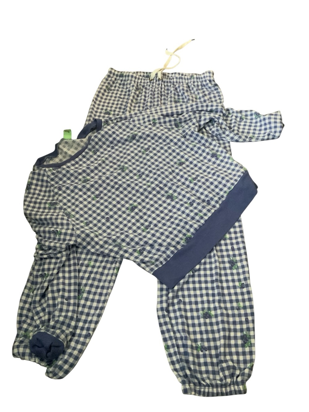 Honeydew USA Women’s Blue Gingham Pajama Set Blueberry accent XS